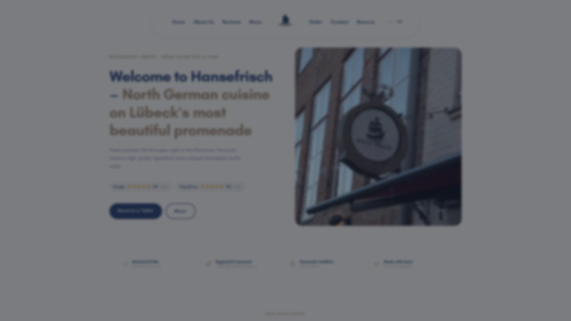 Webseite von Hansefrisch — gebaut von Clieni Media